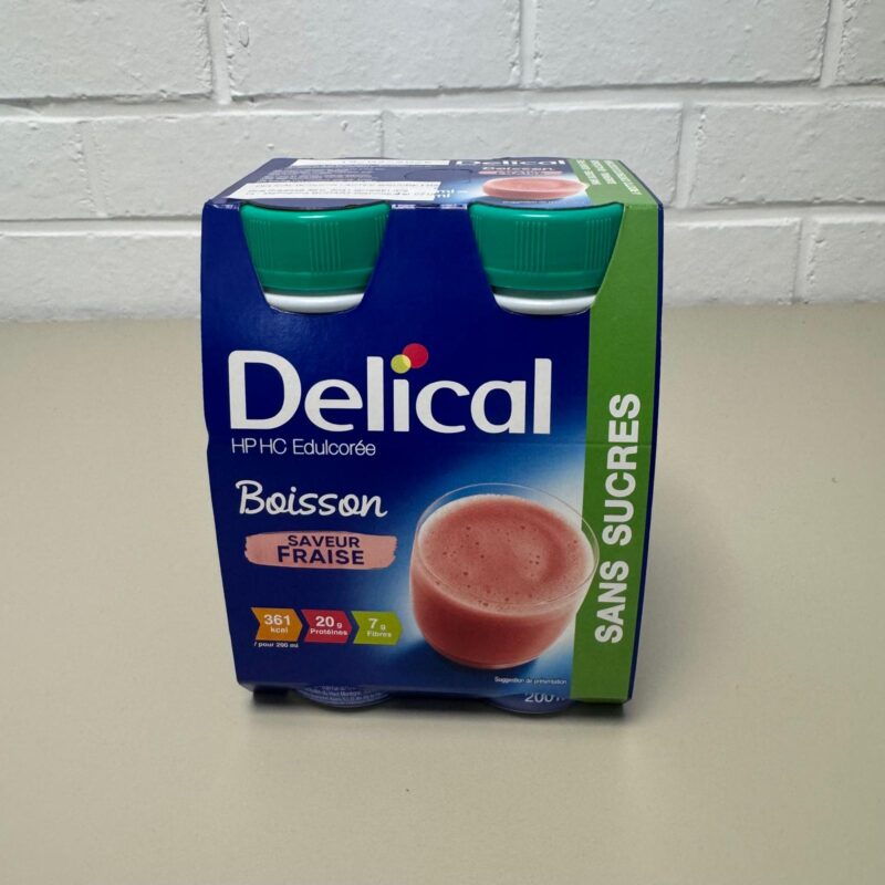 DELICAL BOISSON LACTEE S-SUCRE FRAISE 4X200ML DELICAL BOISSON LACTEE S/SUCRE FRAISE 4X200ML
