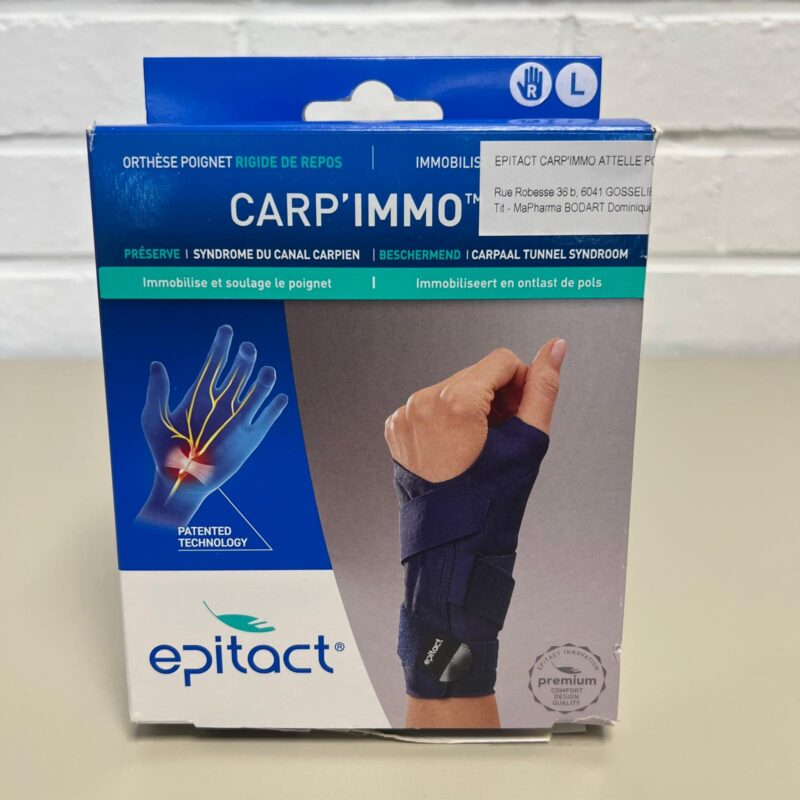 EPITACT CARP'IMMO ATTELLE POIGNET DROITE L Photo présentant : EPITACT CARP'IMMO ATTELLE POIGNET DROITE L