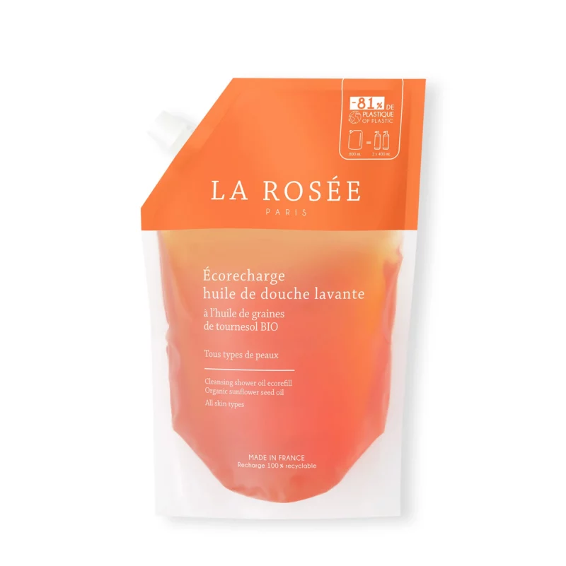 LA ROSEE ECORECHARGE HUILE DOUCHE 800ML